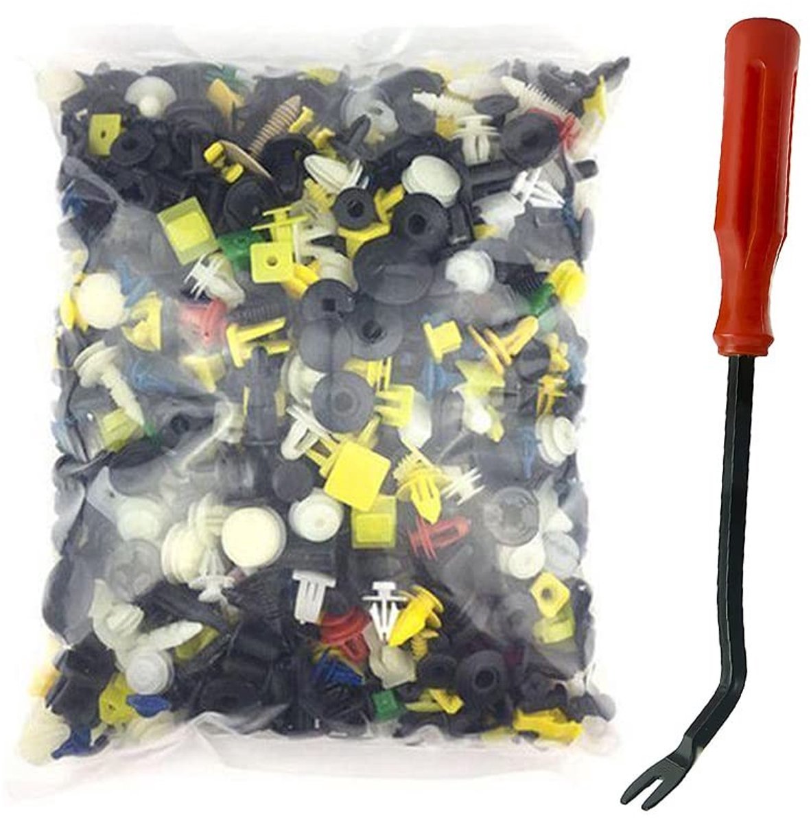 aladdien - gemengde klinknagels - auto-accessoires - 20 stuks - kunststof deurbekleding - schroevendraaier inbegrepen - geschikt voor spatborden en ..