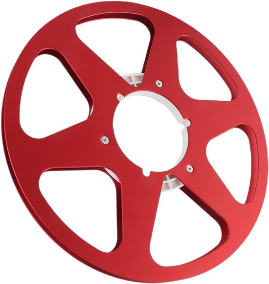 Lege Tape Spoel - Opwindspoel Spoel 1/4 inch - Audio Opnemen - Universele NAB Hub - 10 Inch - Rood van Merkloos — afbeelding 4