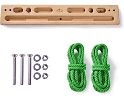 CLEVO - Fingerboard Flex Training Board Climbing - Hangboard voor boulderen & indoor training - Fingerboard hout - Klimplank & trainingsapparaat voor vingerkracht - Boulder accessoires voor thuis