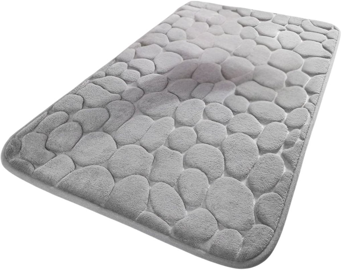 KAD® Badmat - Badmat Antislip - Douchemat - Grijs - 60cm x 40cm x 1cm