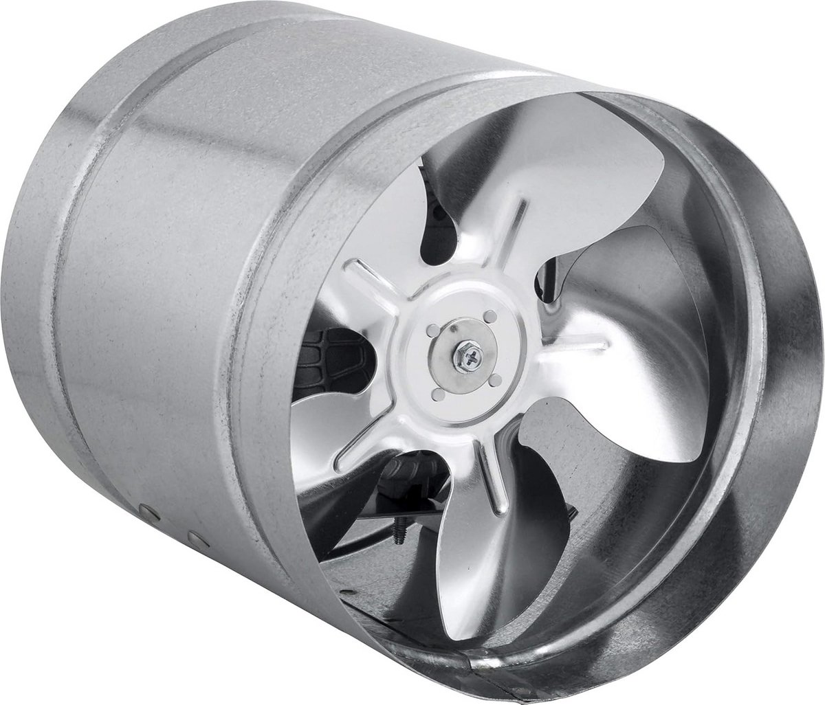 Staal, axiale buisventilator, toevoerlucht/afvoerlucht, buisventilator, ventilator. Versch
