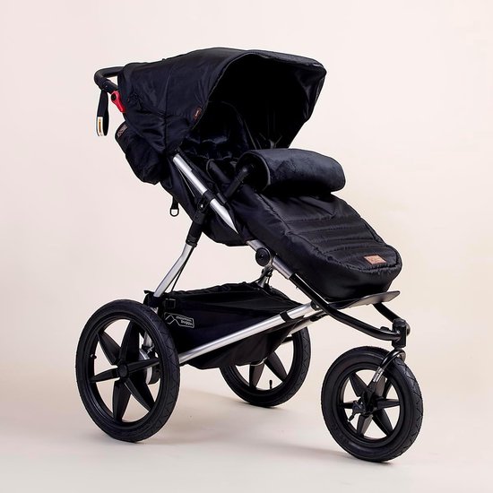 Voetenzak Kinderwagen - Zitkussen - Warm Blijven - Dubbel Gebruik - 89 x 35 cm - Zwart — afbeelding 2