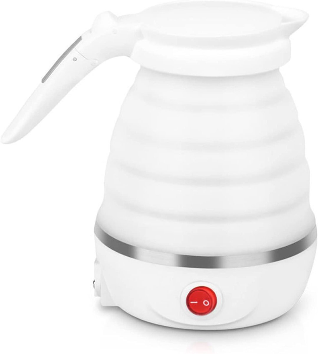 Elektrische Waterkoker - Opvouwbare Ketel - Reizen en Kamperen - Ruimtebesparend Ontwerp - 0.6 Liter - Wit