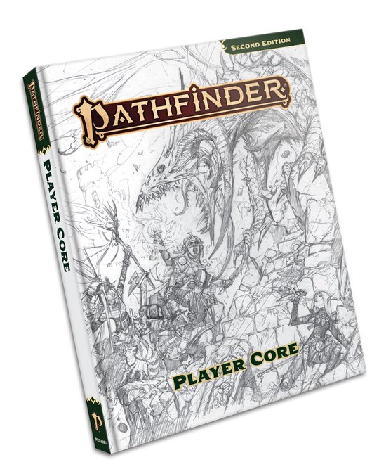 Pathfinder RPG Player Core Sketch Cover - cover