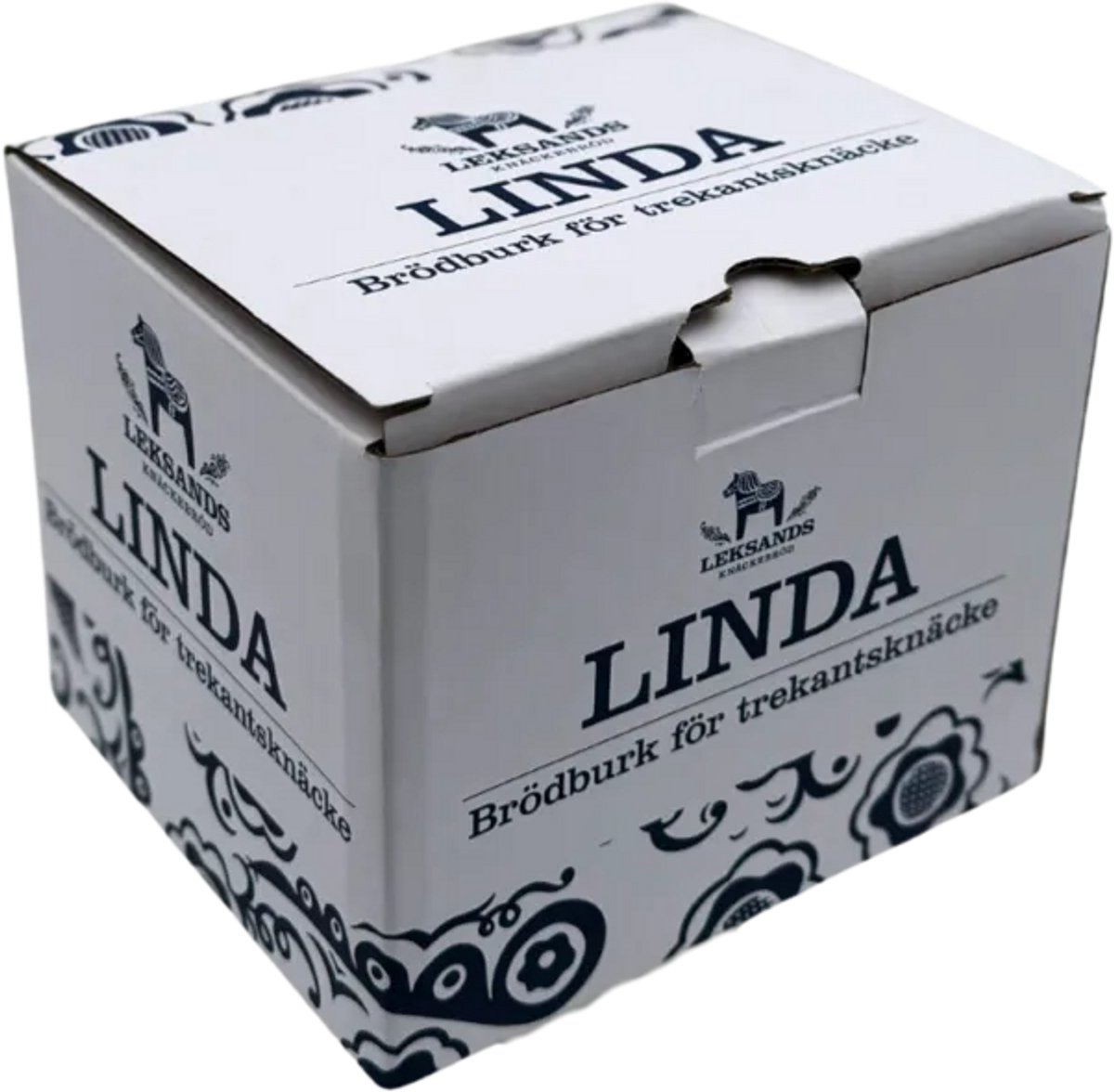 Leksands Knäckebröd bewaarblik - gevuld met een pakje knackebrod - driehoek - enkel — cadeau in Koken & Dineren - foto 6