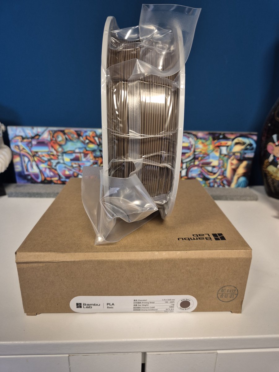 Bambu Lab - PLA Basic 1.75mm Filament – 1kg – bruin (cacoa brown) - zonder spoel
