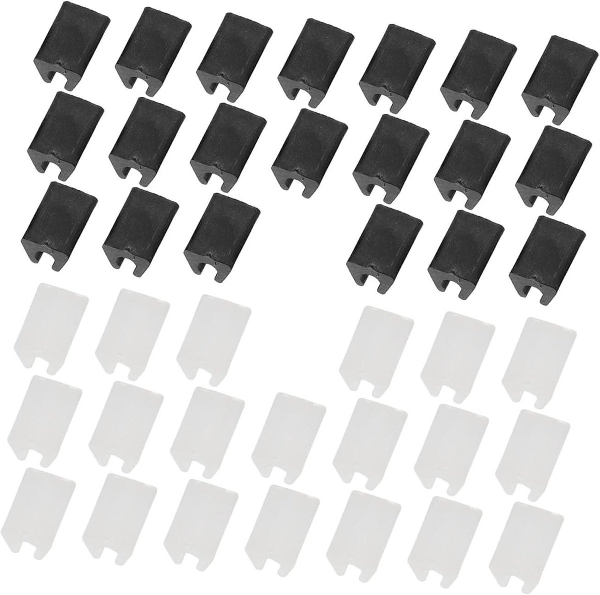 Meubelbeschermers - Stoelpootdoppen - Vloer Beschermen - Antislip Stripedesign - 40 Stuks - Assorti