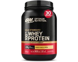 Optimum Nutrition Gold Standard 100% Whey Protein - French Vanilla - Proteine Poeder - Eiwitshake - 900 gram (28 servings)