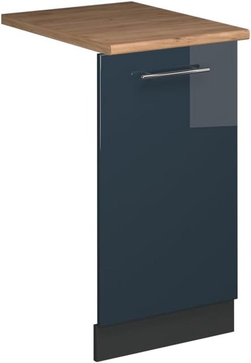 Vaatwasserfrontpaneel Hoogglans Donkerblauw 45 cm Inbouw