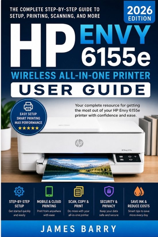 HP Envy 6155e Wireless All-in-One Printer User Guide (2026 E ... - cover
