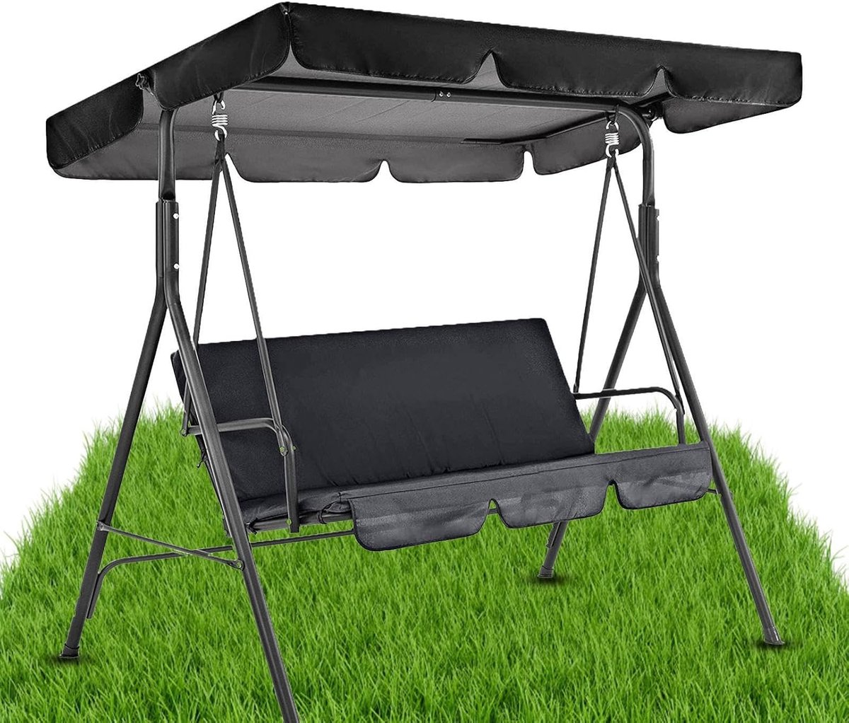 2 stuks - luifel schommelbank - schommelstoel hoes - hoes voor tuinset - hoes voor tuinstoelen - hoes voor tuinbank - hoes voor tuinmeubelen waterdicht - hoes voor tuinmeubels - bovenafdekking - 190*132*15 cm - Stoelhoezen -150*50*10 cm