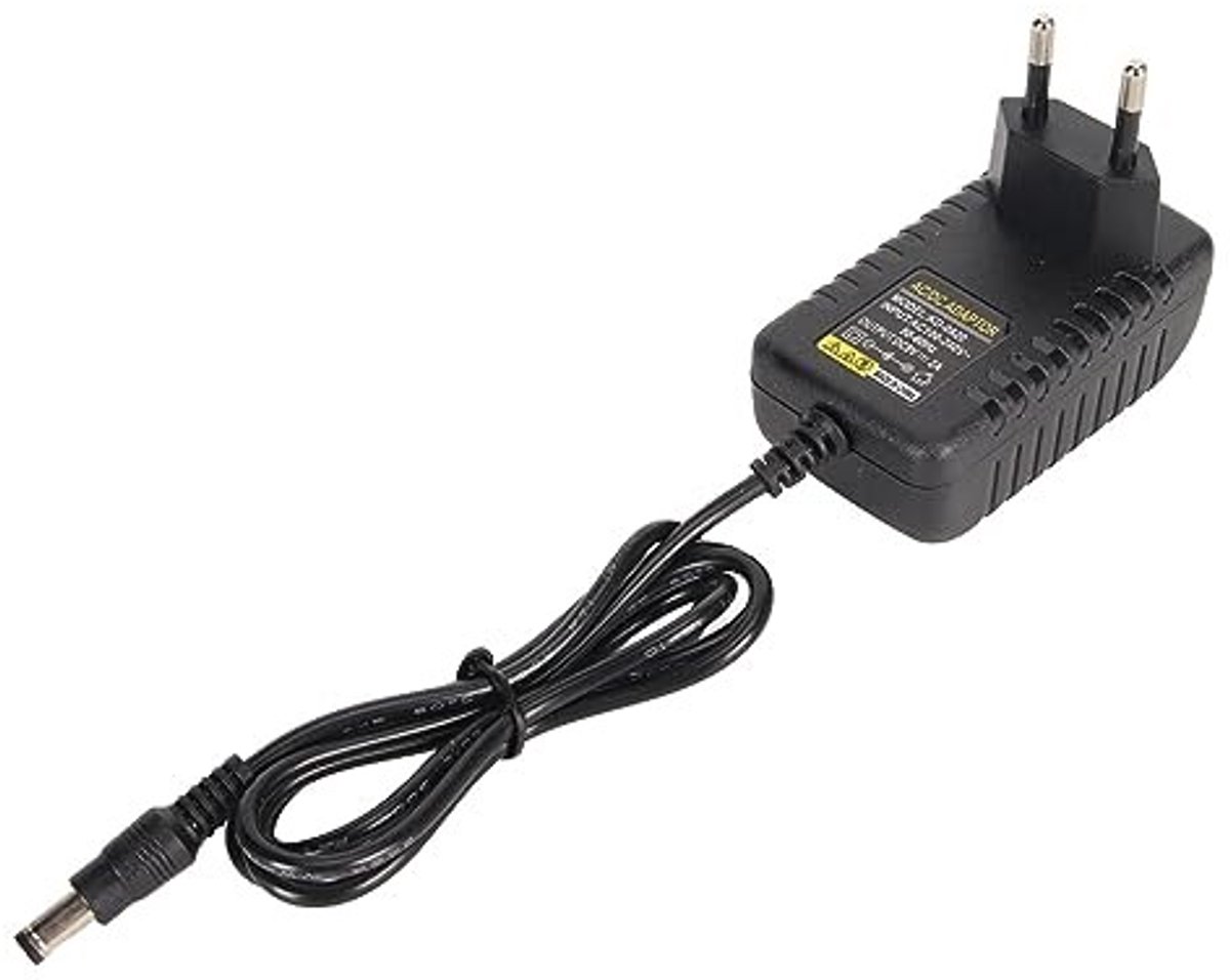 aladdien - 9V Wisselstroomadapter - Draagbare Oplader - Geluidsarme Voeding - EU-stekker - Geschikt voor diverse apparaten - Compact formaat