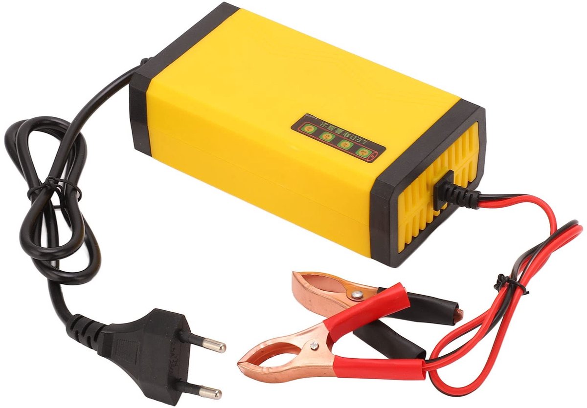 aladdien - Acculader - Slimme Acculader - Snelle Opladen - 12V - Multifunctioneel - Bescherming Tegen Overbelasting - Geschikt voor Auto's - EU-stekke