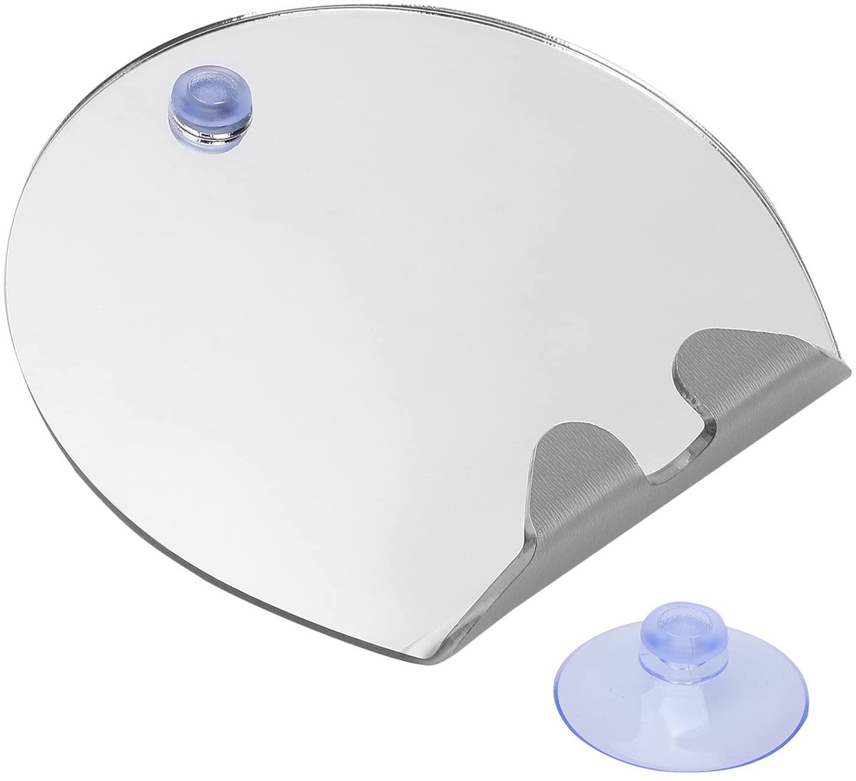 aladdien - Mistvrije douche-scheerspiegel - Anti-condens douchespiegel - Eenvoudige installatie met zuignappen - Zilver - Perfect voor scheren en ma..