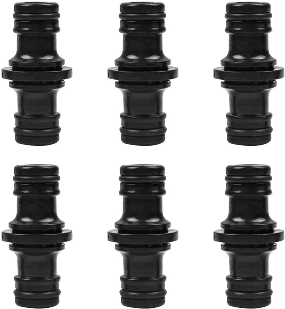 aladdien - 6 delige slangkoppeling - Tuinslangaansluitingen - Lekvrij en stevig - 1/2 inch - Verlengstuk voor tuin- en huisslang - Geschikt voor div..
