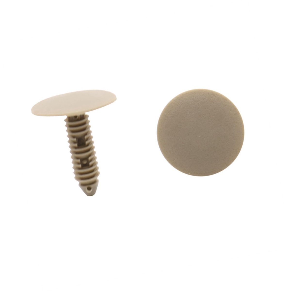 ONF3 - Kunststof Klinknagels - 50 stuks - Voor deurbekleding - Beige - Klinknagel bevestiging - Geschikt voor auto - 6,5 mm