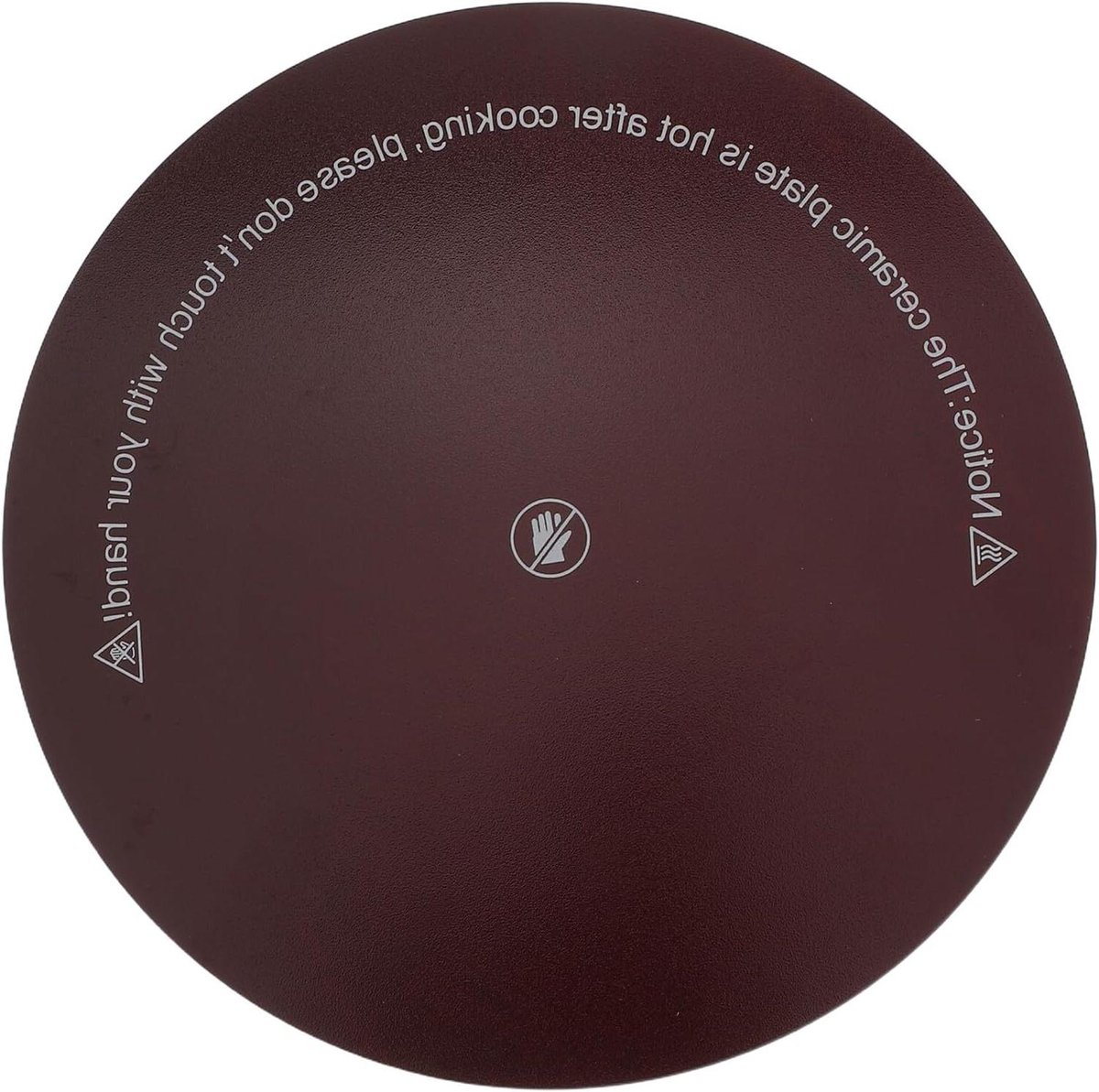 Glazen Plaat - Reserveplaat Kookplaat - Koken - Vlekbestendig Glas - 8x8 Inch - Zwart