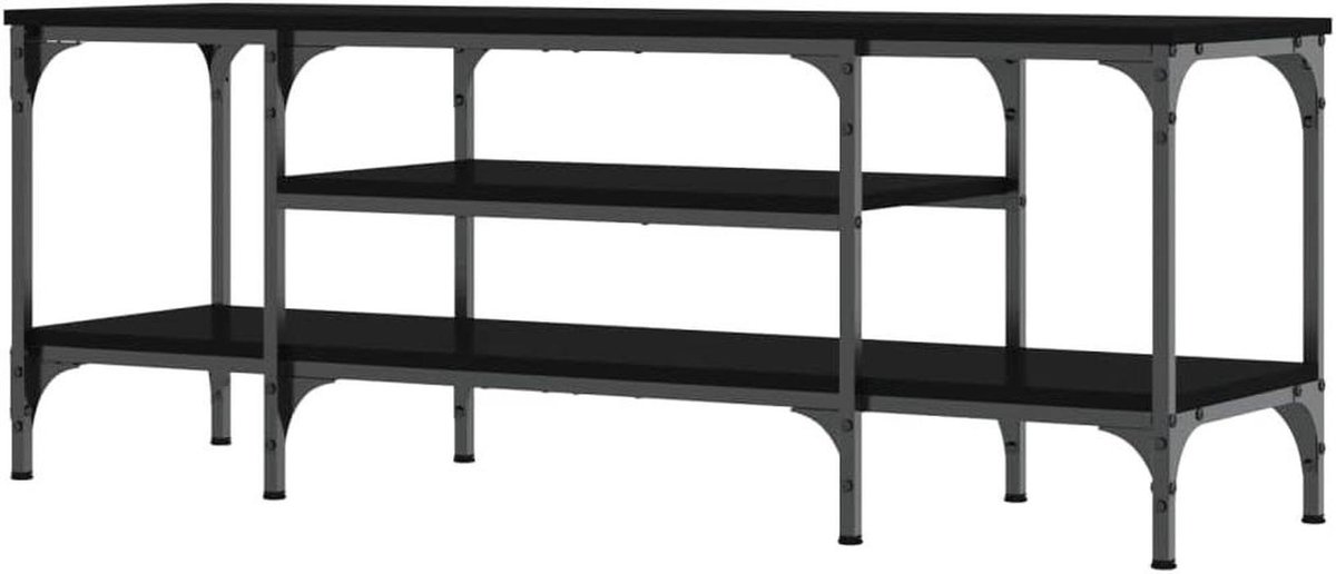 Tv-kast - Opbergmeubel - Woonkamer - Modern design - 121x35x45 cm - Zwart