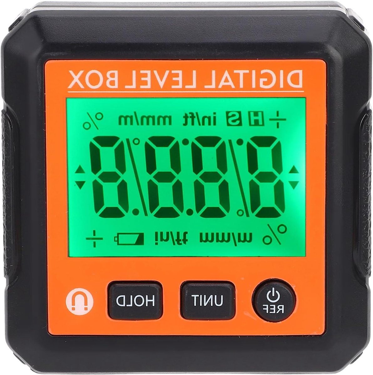 Digitale Waterpas - Hoekmeter - Nauwkeurig Meten - Magnetische Voet - 4x90° - Oranje