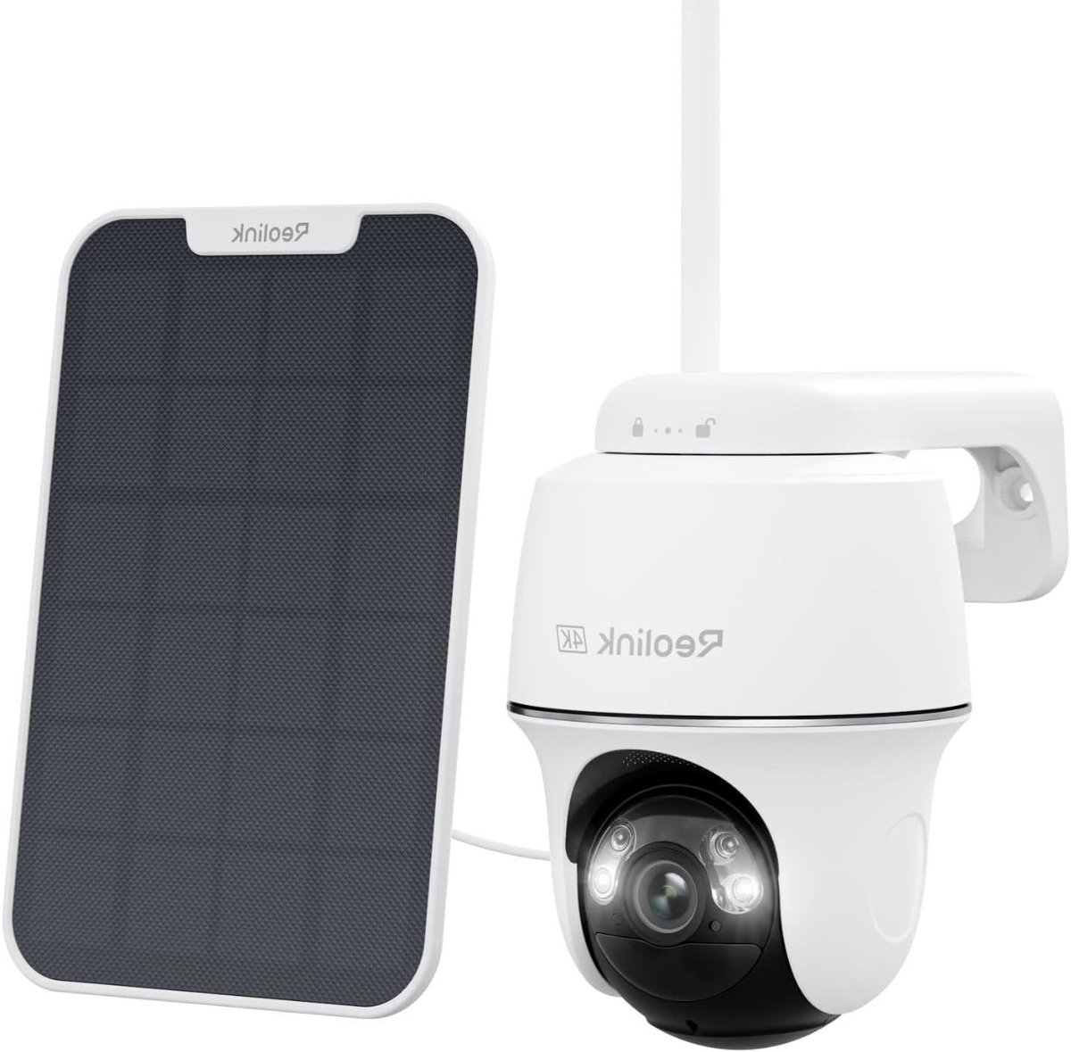 Buitencamera 4K - Beveiligingscamera WiFi - Woning Beveiligen - 360 Graden Pan-Tilt - 8MP - Wit