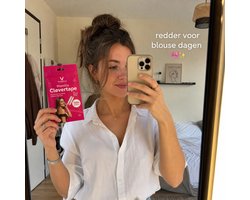 Vivefly Healthcare Mamilla Clevertape - 50 Stuks - Jurktape & Fashion Tape - Dubbelzijdige Kleding Tape - Voorkomt Kleding- en BH-Afzakken - - Transparant - BH accessoires - Dress tape - Boob tape - Modetape