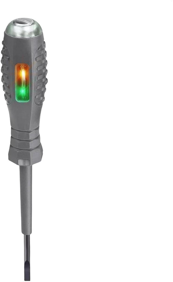 Spanningstester Schroevendraaier - Stroomdetector Pen - Elektra Controleren - 2-in-1 Functie - 168 cm - Geel