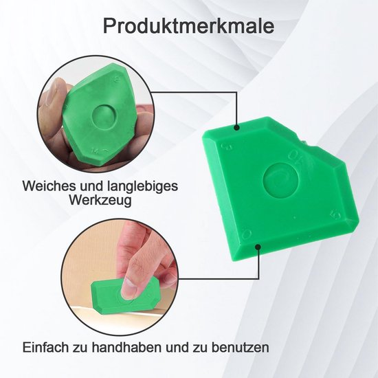 5-delige Kit Afstrijker Set met Voegenkrabber - Professioneel Afdichtingsgereedschap voor Keuken, Badkamer en Glas — afbeelding 2
