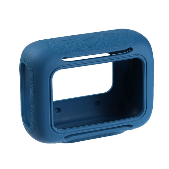 Beschermhoes geschikt voor JBL Go 5 Bluetooth Speaker - Meerdere Kleuren - Schokbestendig - Krasbestendig - Siliconen - Hoesje - Case - Bescherming - Navy Blauw van Merkloos — afbeelding 5