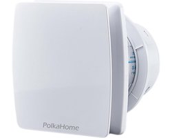 PolkaHome® Stille Afzuigventilator 100mm met Terugslagklep – Badkamer Ventilator 12W – Wandmontage Ventilator – Badkamerventilator