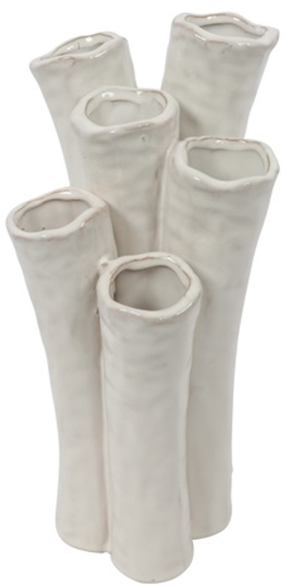 Countryfield Vaas Enix aardew L16B14H31,5CM wit