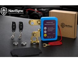 NaviSync® Accu Hoofdschakelaar met Afstandsbediening – 12V/24V Batterijschakelaar Auto – Draadloze Battery Disconnect Switch – Voor Auto, Camper, Boot & Truck