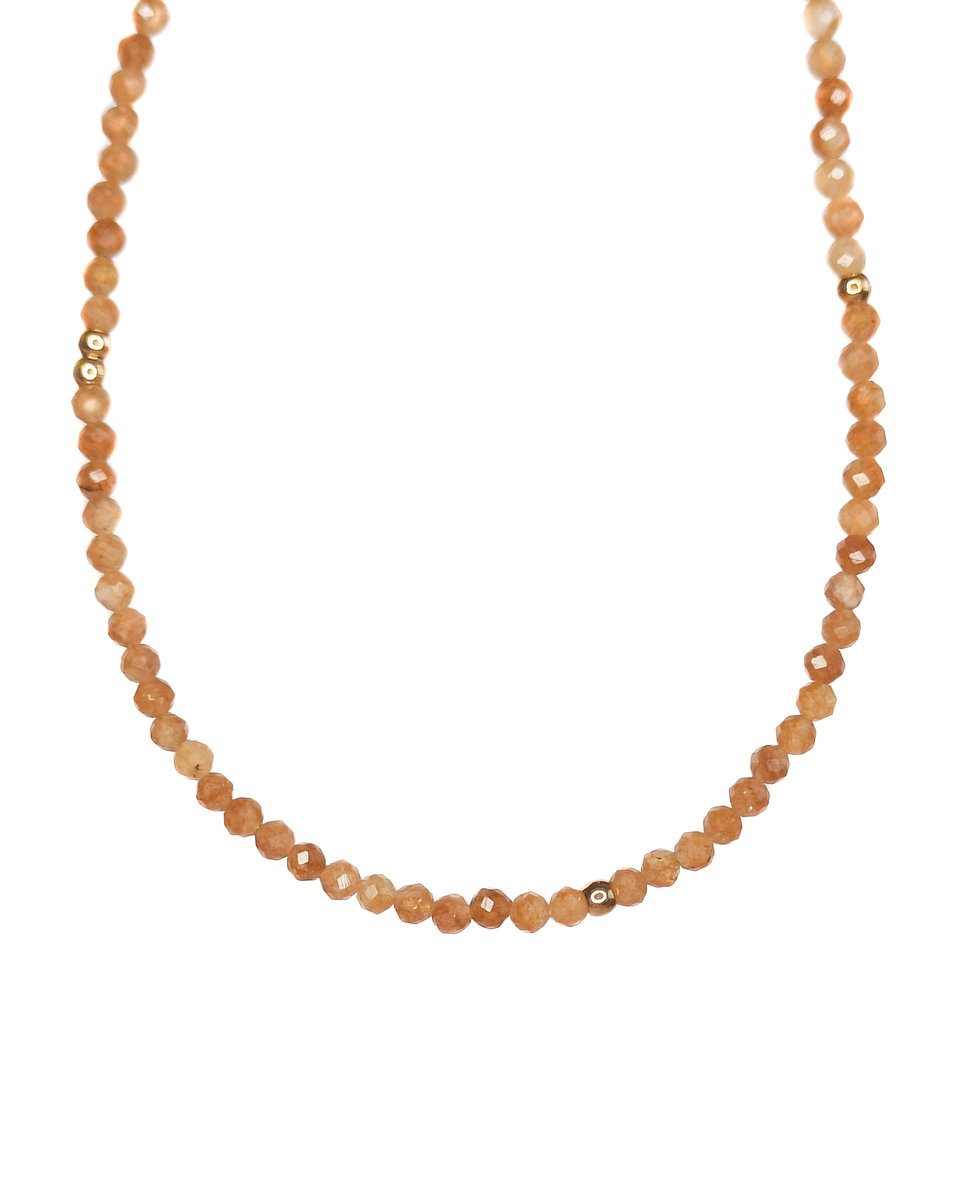 Ava&Imber Sparkling Topaas Ketting Stainless Steel (RVS)