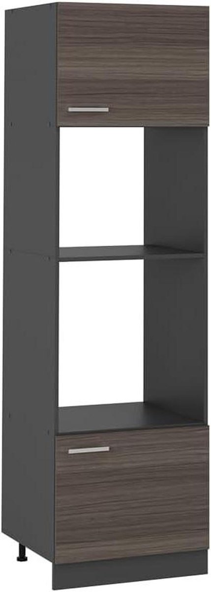 Magnetronkast - Keukenkast - Keuken Organiseren - Naadloze Integratie - 60 cm - Edelgrijs