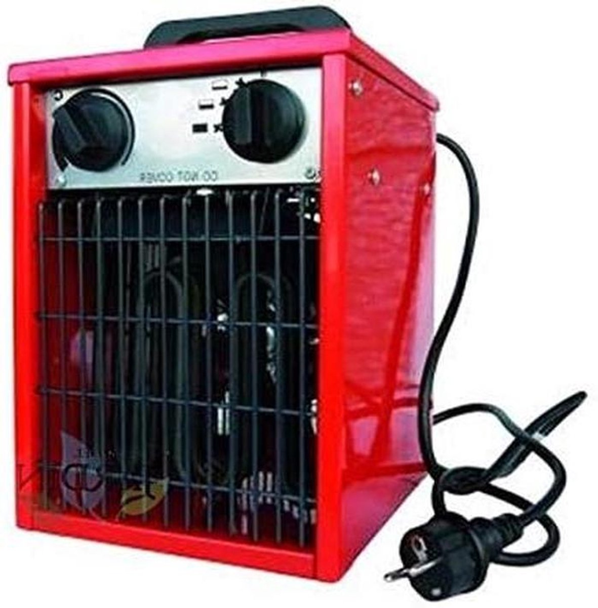 Elektrische Verwarming - Terrasverwarmer - Buitenruimte Verwarmen - 3 Vermogensniveaus - 25x25x40 cm - Rood