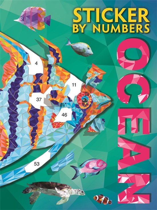 Activty Book for Adults- Sticker By Numbers: Ocean