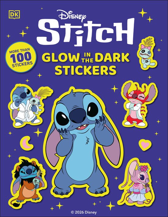Disney Stitch Glow in the Dark Ultimate Sticker Book - cover