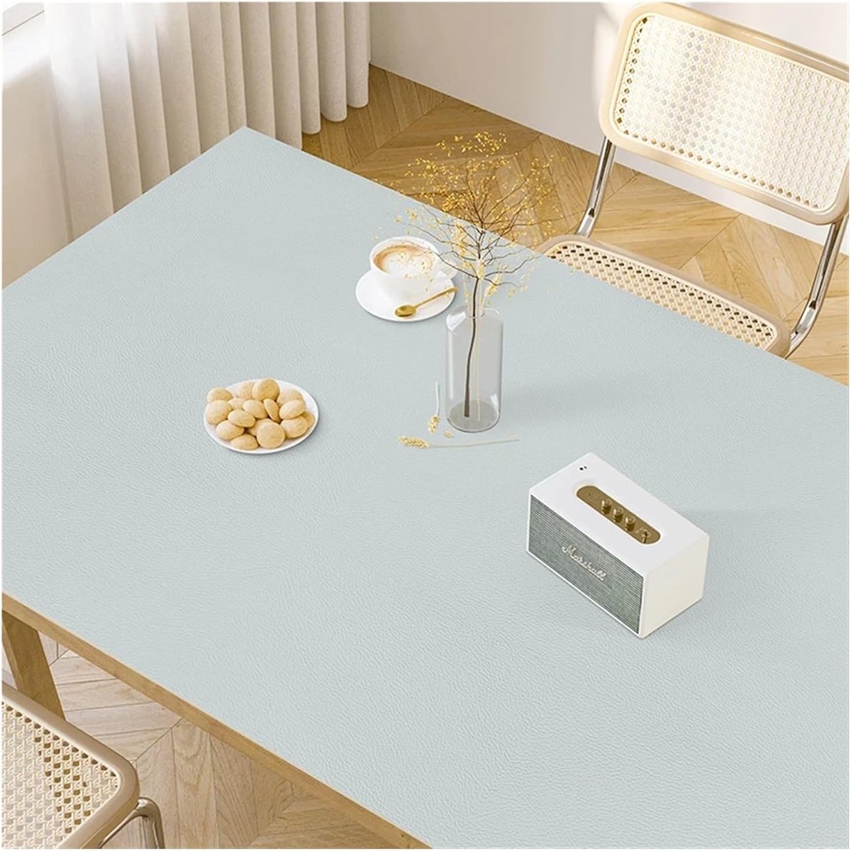 Tafelkleed - Tafelmat - Tafel Beschermen - Vlekbestendig PVC - 90x180cm - Effen