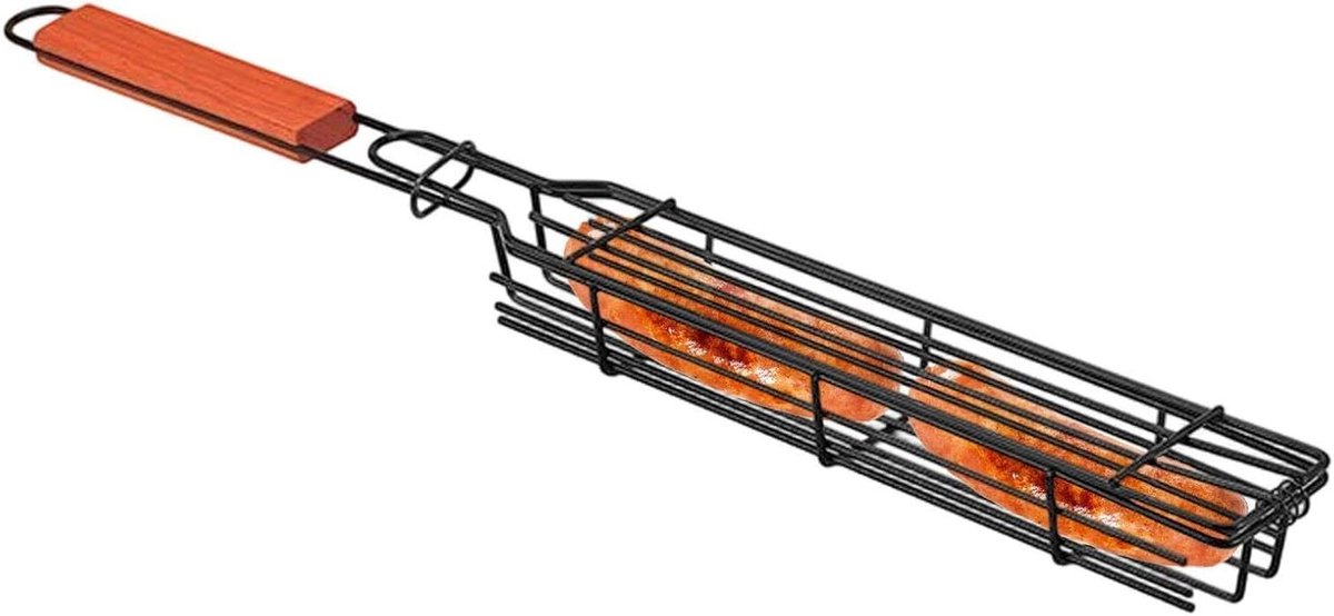 Grillklem - Roosterklem - Voedsel Roosteren - 360 Graden Verhitting - 51 cm - Zilver