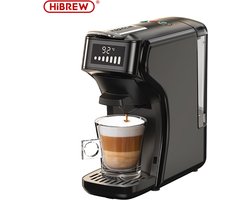 HiBREW H1B - 6 in 1 - Koffiemachine - Koffiezetapparaat - Multifunctioneel voor warm en koud - Kapsulekoffiezetapparaat - Voor Nespresso, Dolce Gusto, ESE & gemalen koffie - Zwart