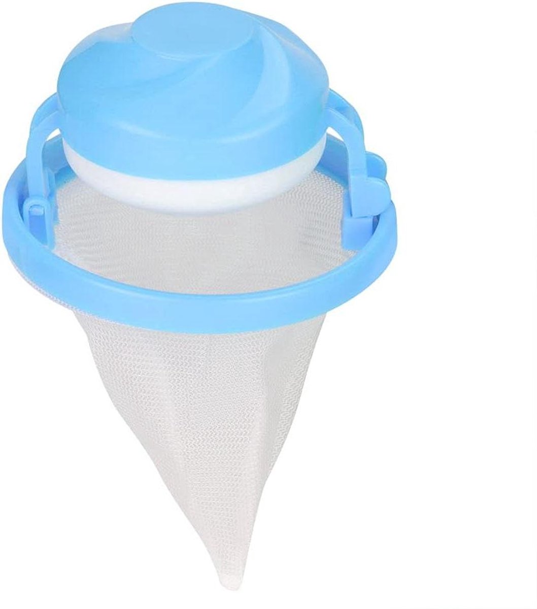 Drijvende Pluisnetzak - Haarverwijderaar Wasmachine - Kleding Wassen - Drijvend Ontwerp - 1 Stuk - Blauw