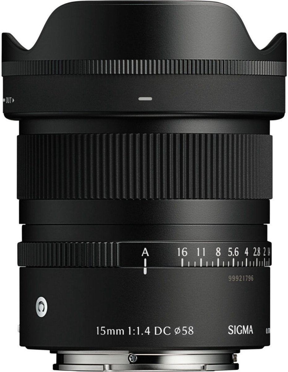 SIGMA Objectief 15mm f/1.4 DC Contemporary compatible avec Canon RF-S