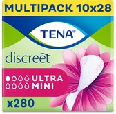 TENA Discreet Ultra Mini – inlegkruisjes voor urineverlies – 280 stuks