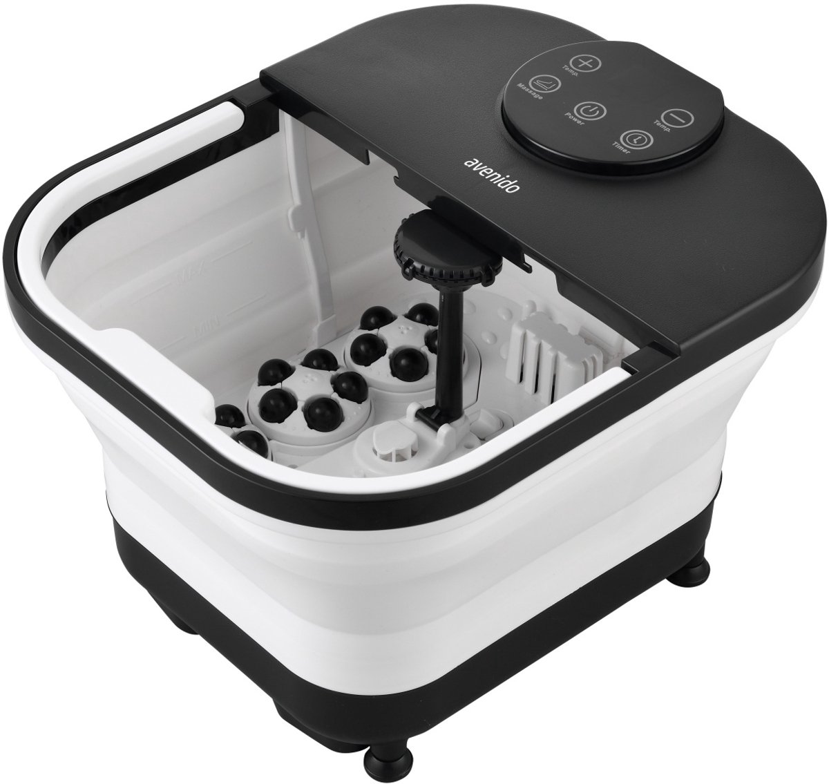 Avenido Voetenbad met Massage - Opvouwbaar Voetenbad - Foot Spa - Voetmassage Apparaat - Waterverwarming - LED Bediening - 500W