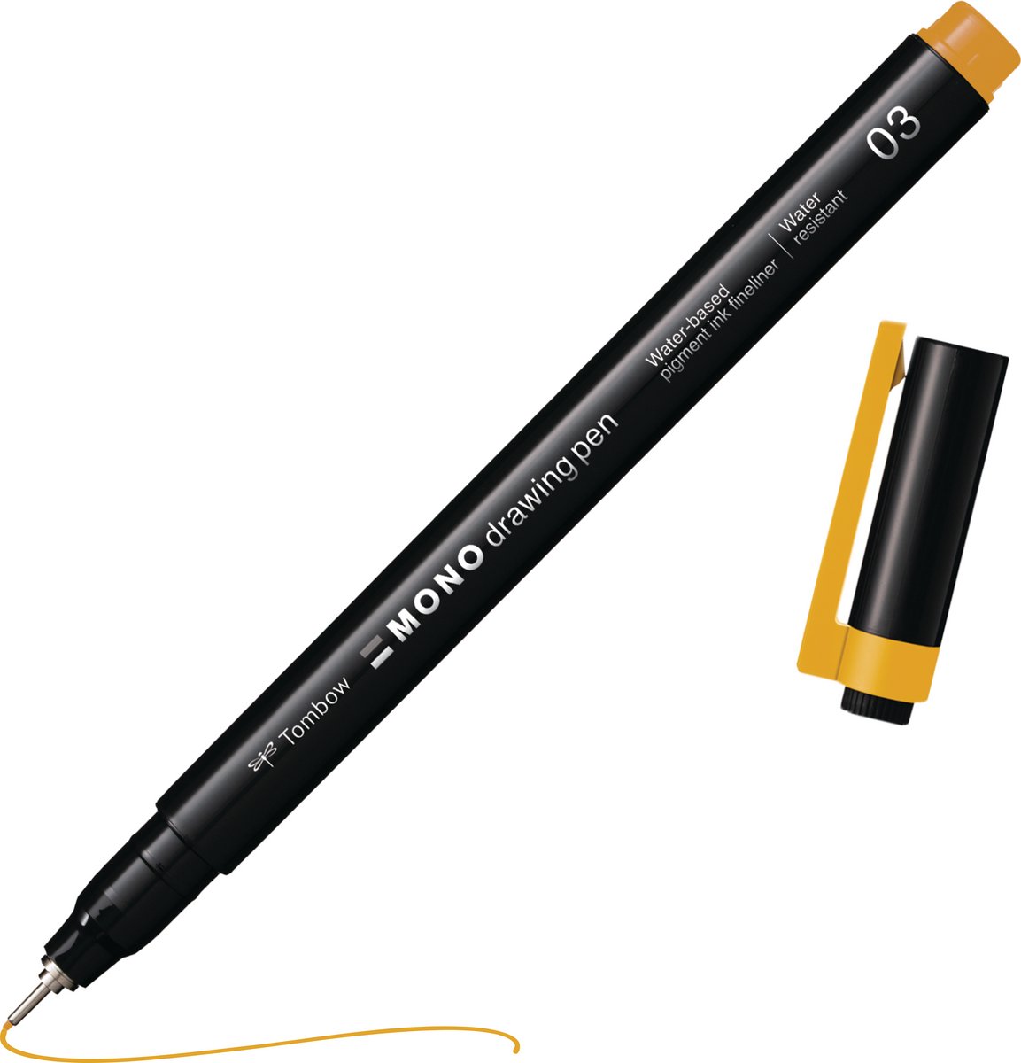Tombow Mono Fineliner - 03 - 0.38 mm - Fijne punt - Geel