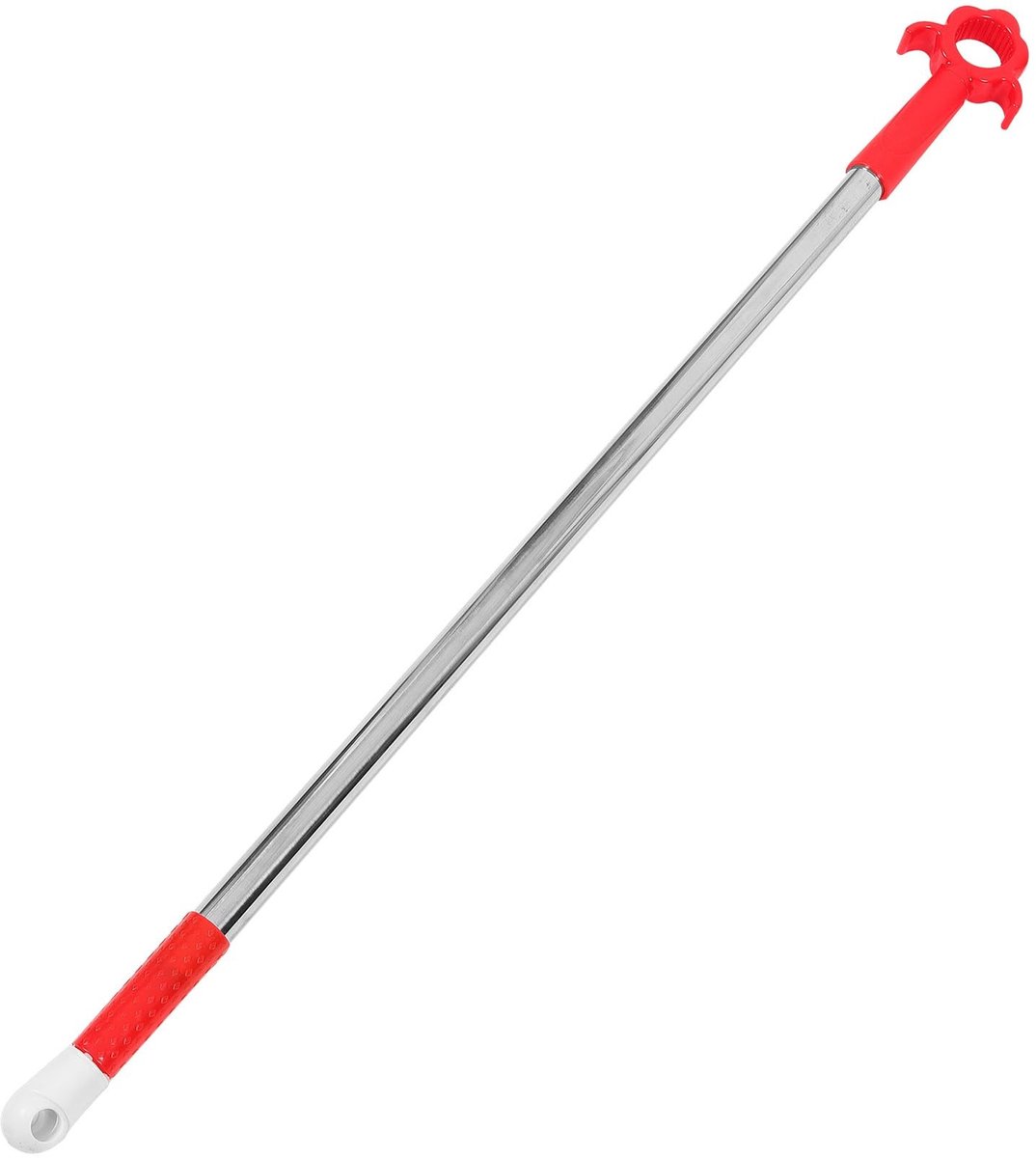 aladdien - Raamdecoratie - Verstelbare gordijnstang - Robuust en duurzaam - Rood - Telescoopstang - Geschikt voor zware gordijnen - 79.5 cm