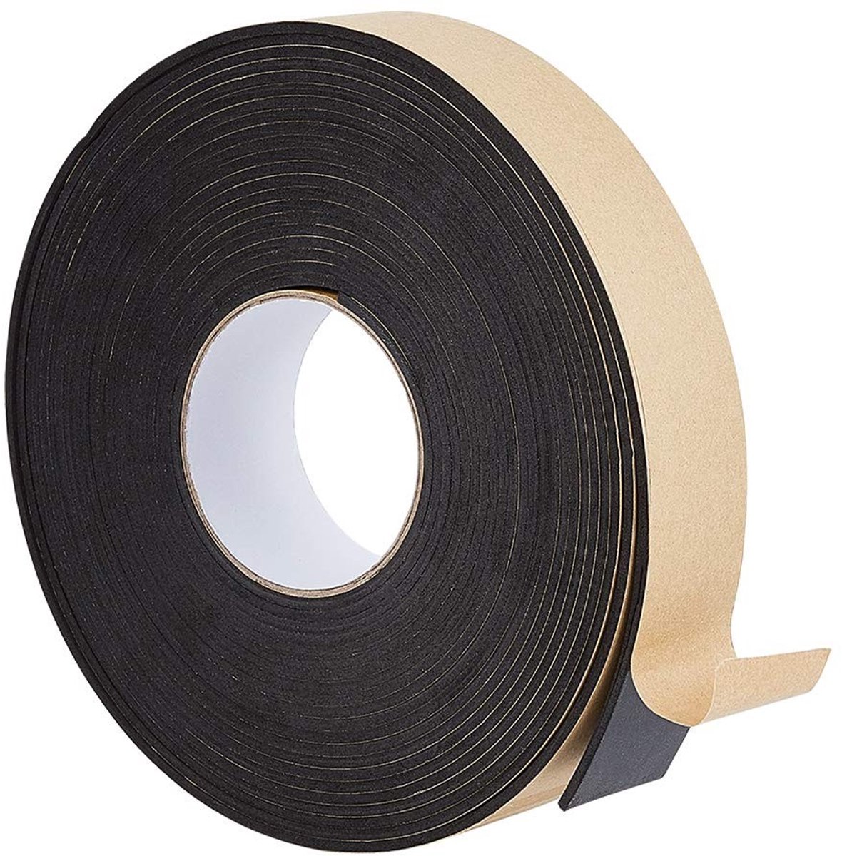 aladdien - Zelfklevende Schuimtape - Raamdeurisolatie - Koudsnijdend - 10 m x 35 mm - Zwart - Eenvoudig te gebruiken - Geschikt voor elektrische kaste