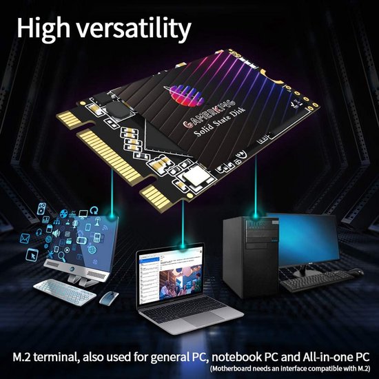 Interne SSD 512GB M.2 2242 - Snelle Solid State Drive voor Laptops en PC — afbeelding 3