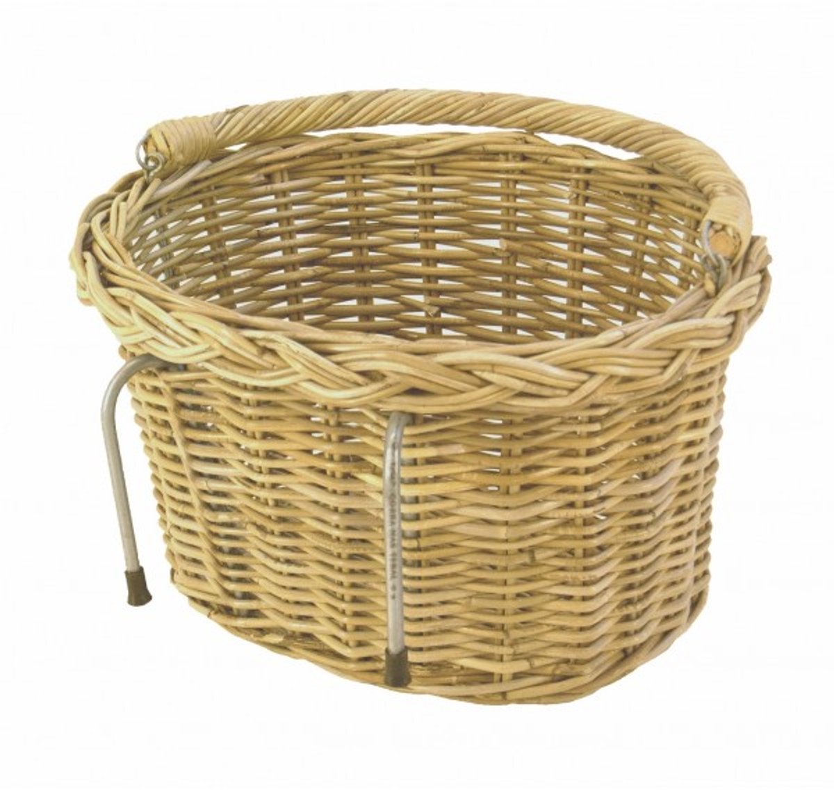 Oigineel design Fietsmand handgemaakt Fietshaakmand 40x35x25 Naturel rotan mand
