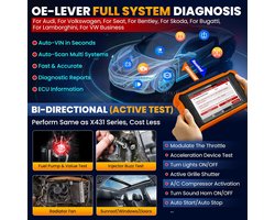 LAUNCH X431 Creader Elite 2.0 OBD2 Diagnostic Device for VW/for Skoda,Full System Two-Way Scanner, 50+ Reset Function, ECU Encoding Car VIN
