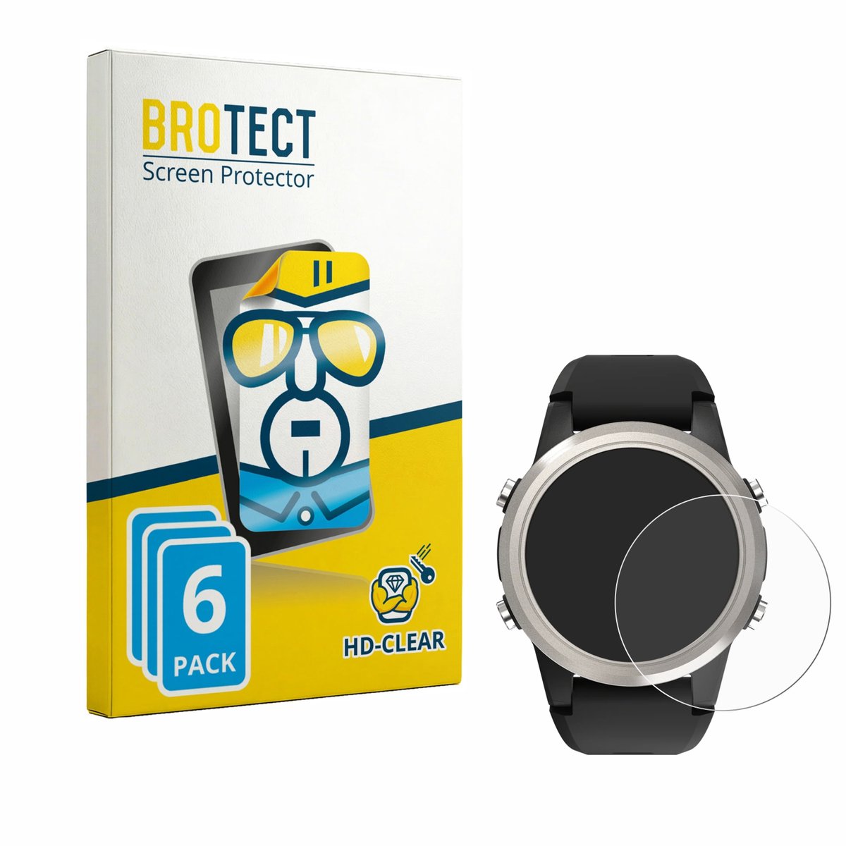 BROTECT - Screenprotector voor Shearwater TERN - Folie Beschermfolie transparant 6 Stuks